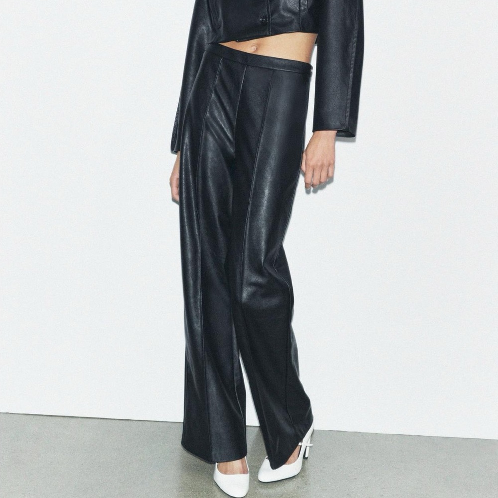 ZARA Faux Leather Pants